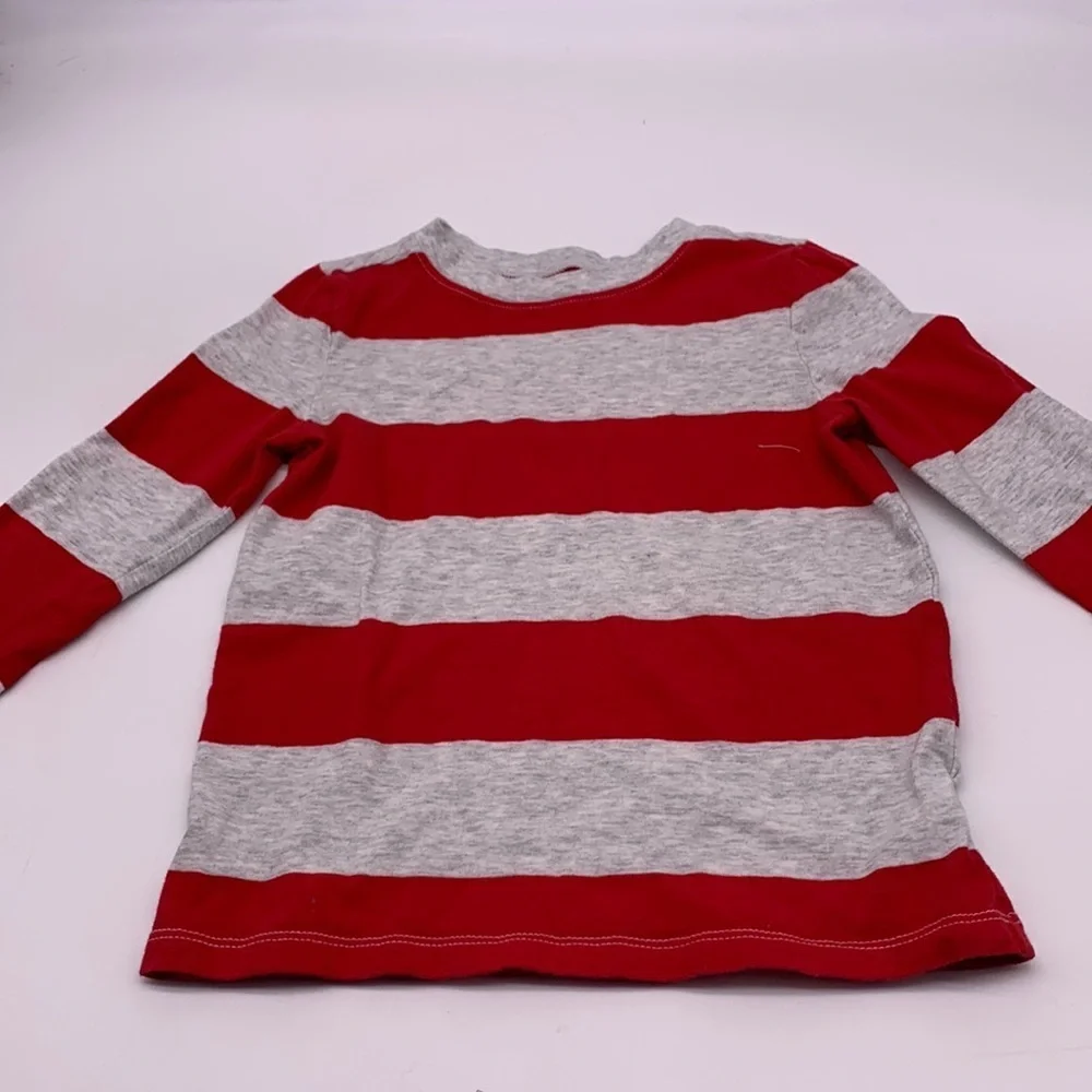 Two Piece Bundle -Old Navy Red & Gray and Black & Gray Long Sleeve Shirts size 5